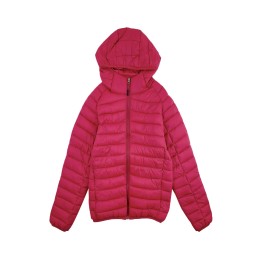 Mass-made women's team down jacket Personally designed light red hooded jacket Down jacket store SKVM020 Mass-made women's team down jacket Personally designed light red hooded jacket Down jacket store SKVM020
